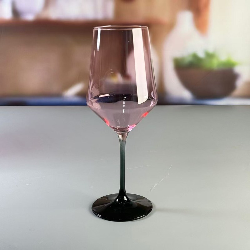 คุณภาพ Hand-blow Color Gradient Wine Glass Set High Quality Crystal Wine Glass For Gift For Weeding โรงงาน
