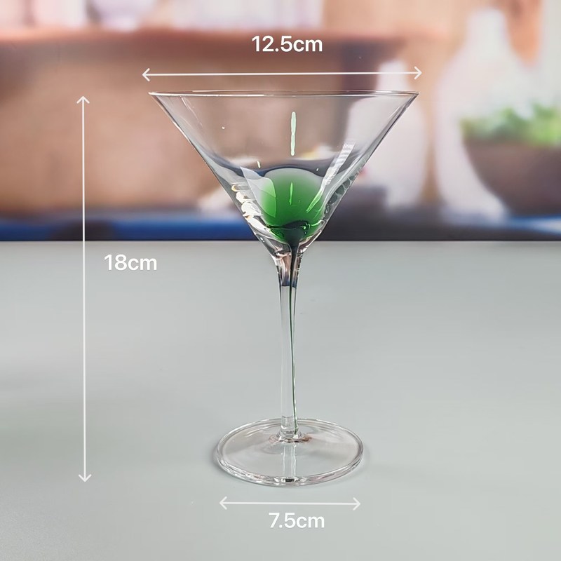 คุณภาพ Customized Hand-blow Clear Red Wine Glass Martini Glass For Party โรงงาน