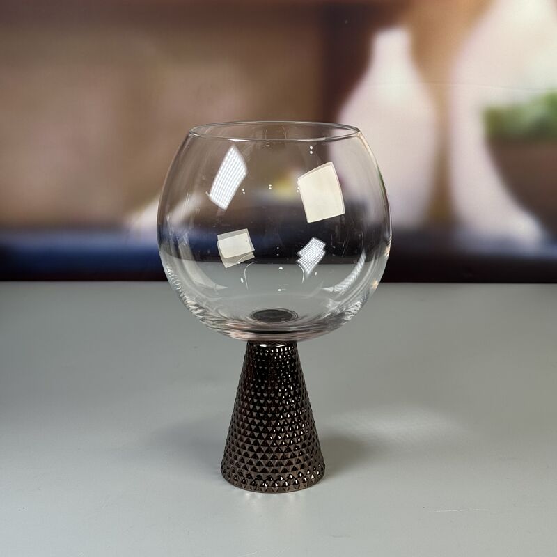คุณภาพ Electroplate Diamond Base Wine Glass Set โรงงาน