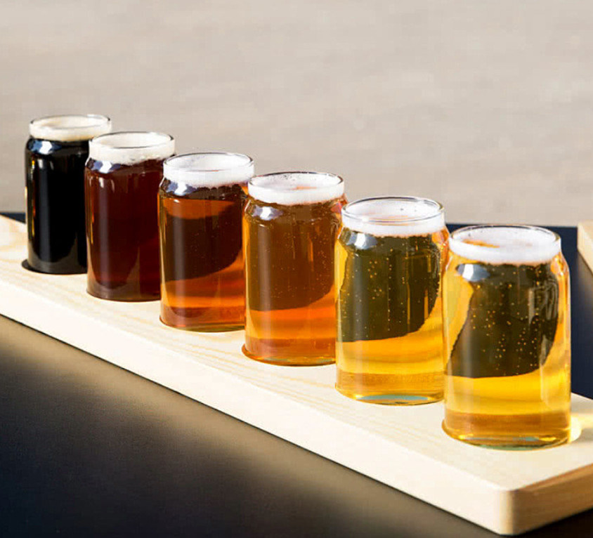 คุณภาพ 250ml Customize Craft Beer Glasses With Logo Printing โรงงาน