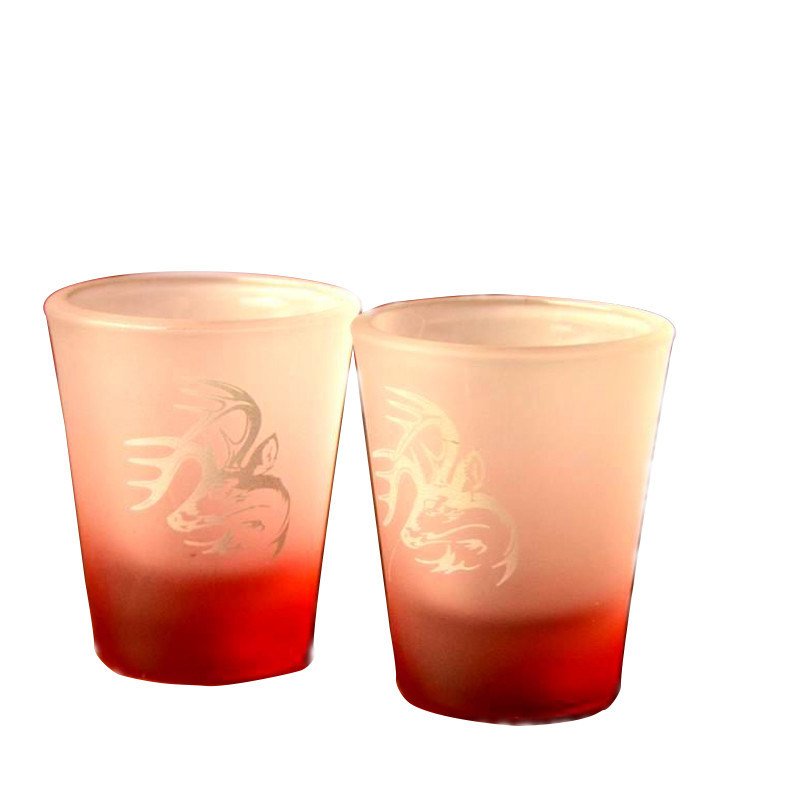 คุณภาพ 2oz Tinting Color Frozen Matte Unique Shot Glasses โรงงาน