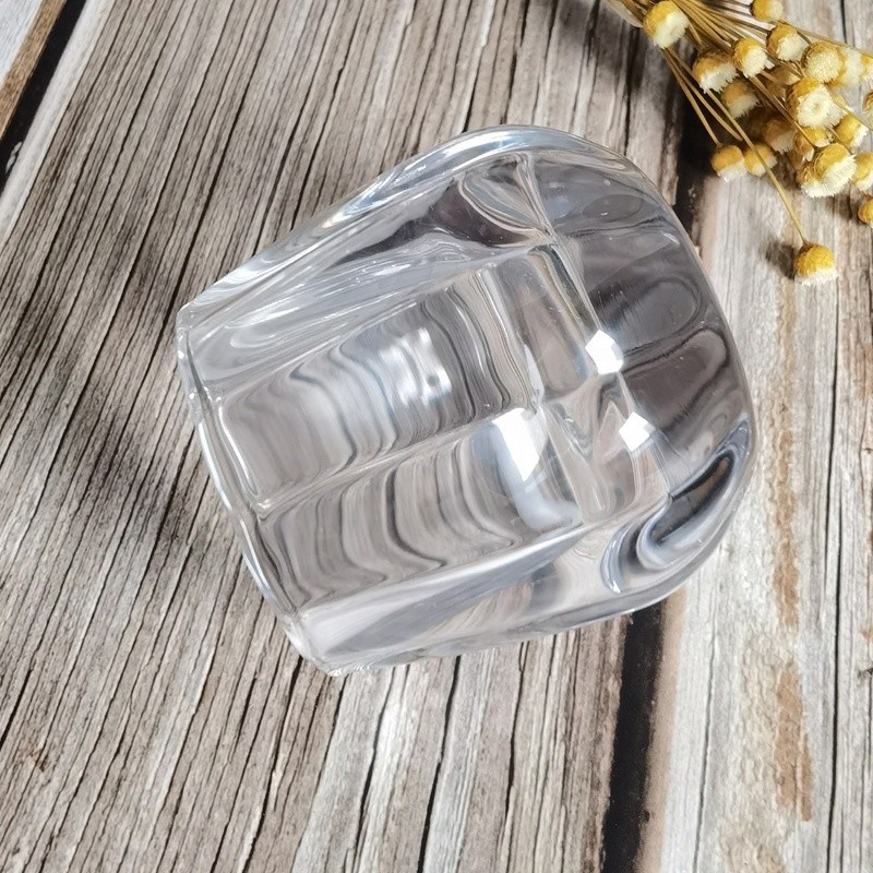 คุณภาพ Pumpkin Shaped Embossed Glass Candle Holders For Tealight โรงงาน