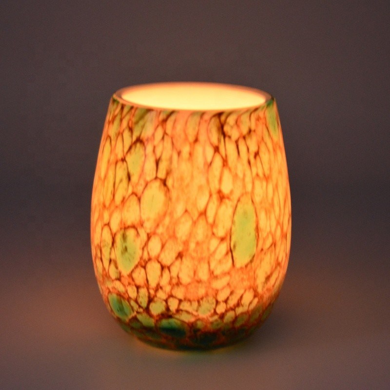 คุณภาพ Turquoise Solid Color Votive Glass Candle Holders โรงงาน