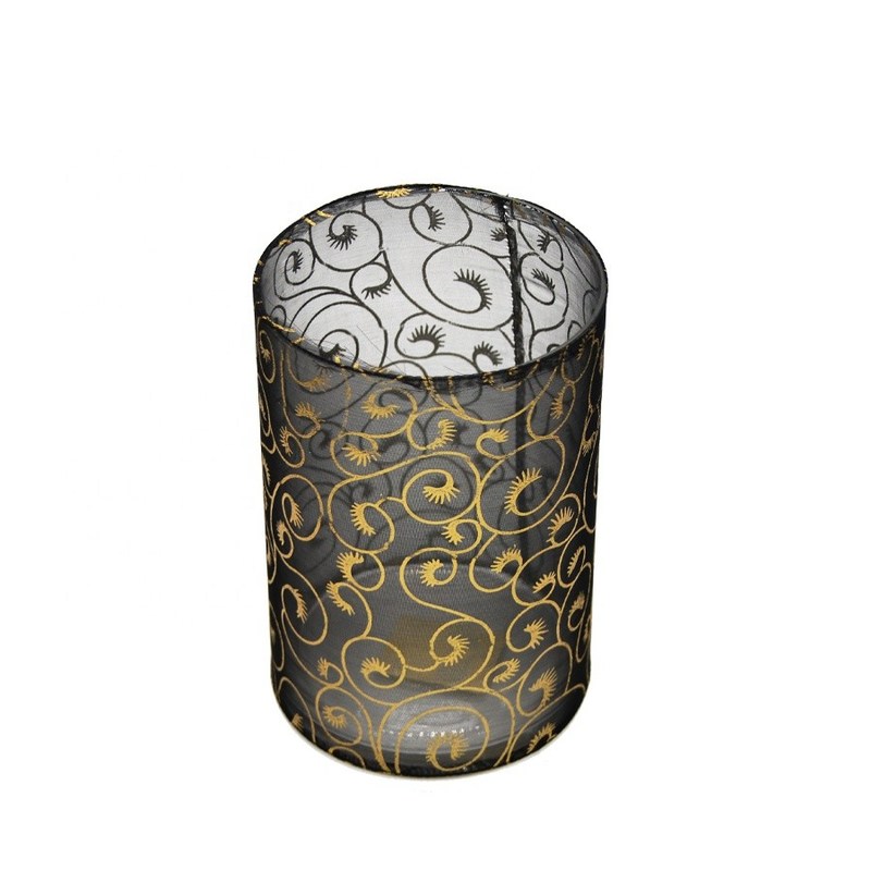 คุณภาพ Decorative Handmade Silk Sleeve Coat Cylinder Candle Holders โรงงาน
