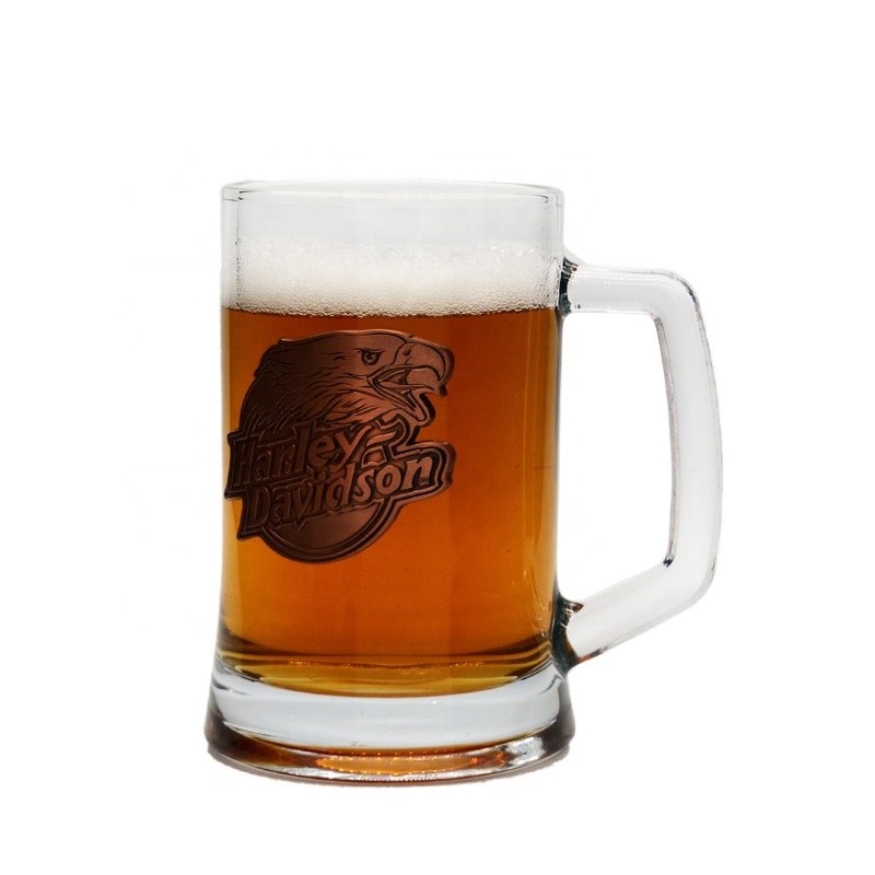 คุณภาพ 23oz Heavy Duty Beer Stein Decorated Craft Beer Glasses โรงงาน