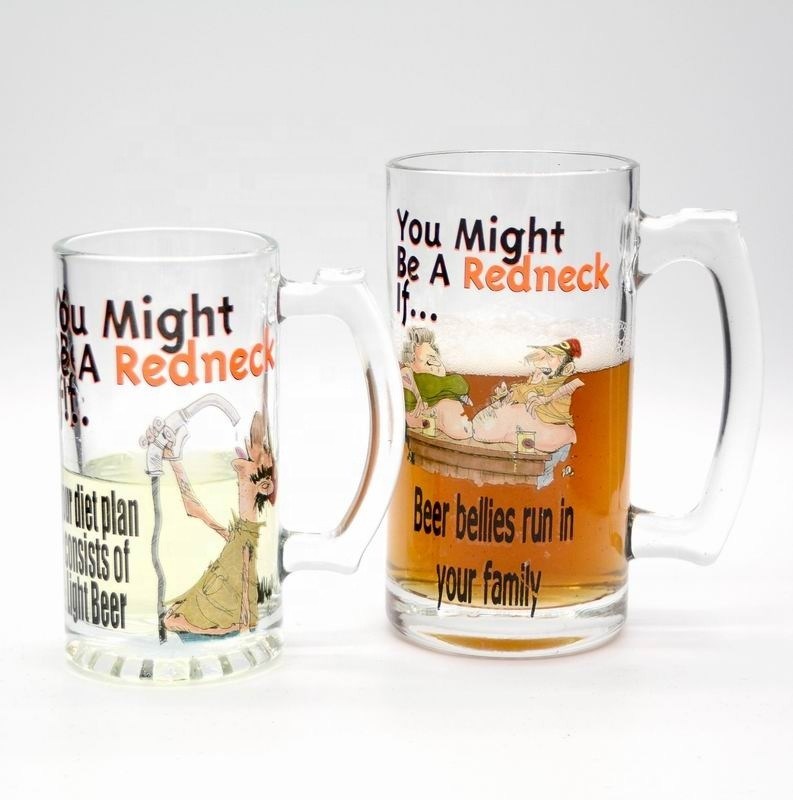 คุณภาพ Color Print Decorated Mug Craft Beer Glasses โรงงาน