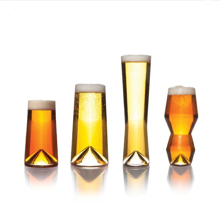 คุณภาพ Unique Peak Bottom Ipa Glass Handmade Crystal Craft Beer Glasses โรงงาน