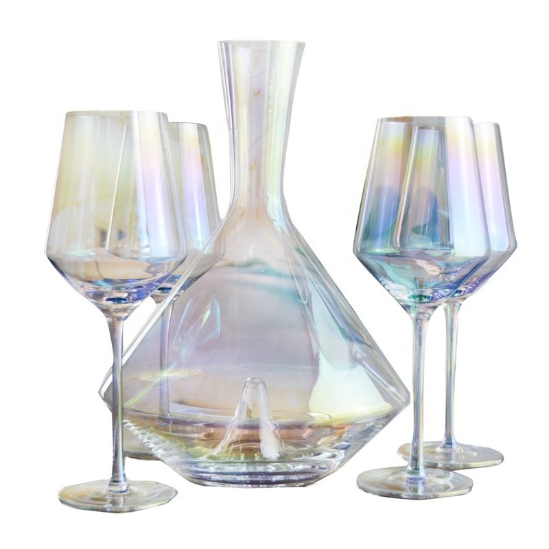 คุณภาพ Hand Blown Crystal Wine Glass Set โรงงาน