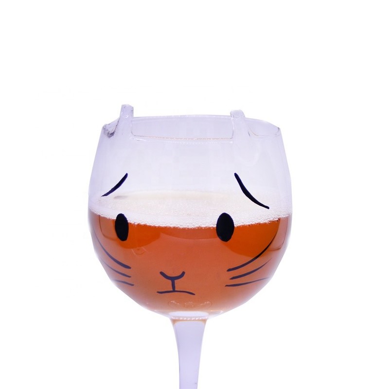 คุณภาพ Cat Shaped 400ml Crystal Balloon 14 Oz Wine Glasses โรงงาน