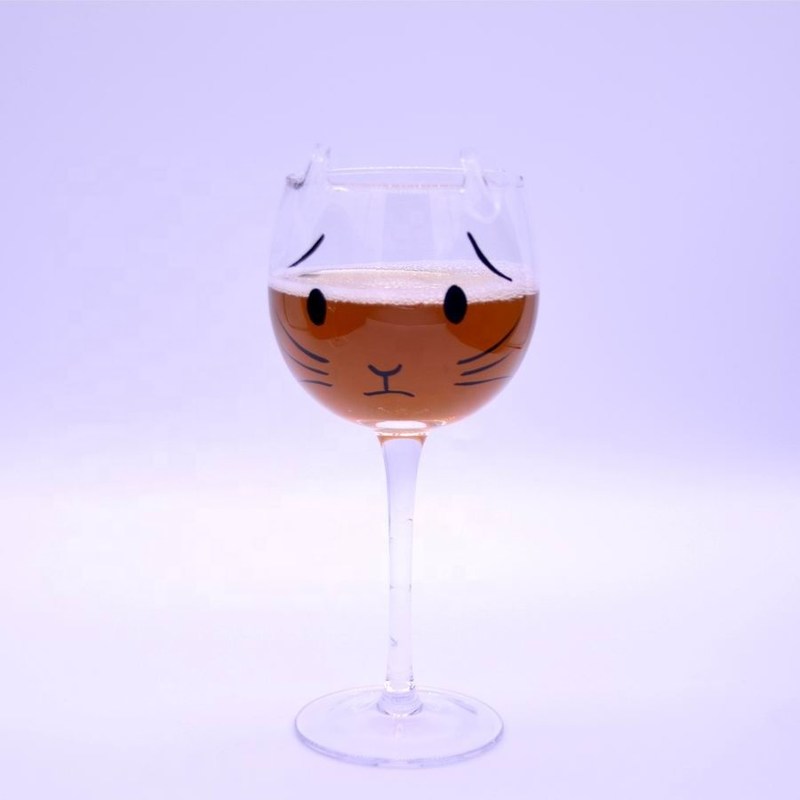 คุณภาพ Cat Shaped 400ml Crystal Balloon 14 Oz Wine Glasses โรงงาน