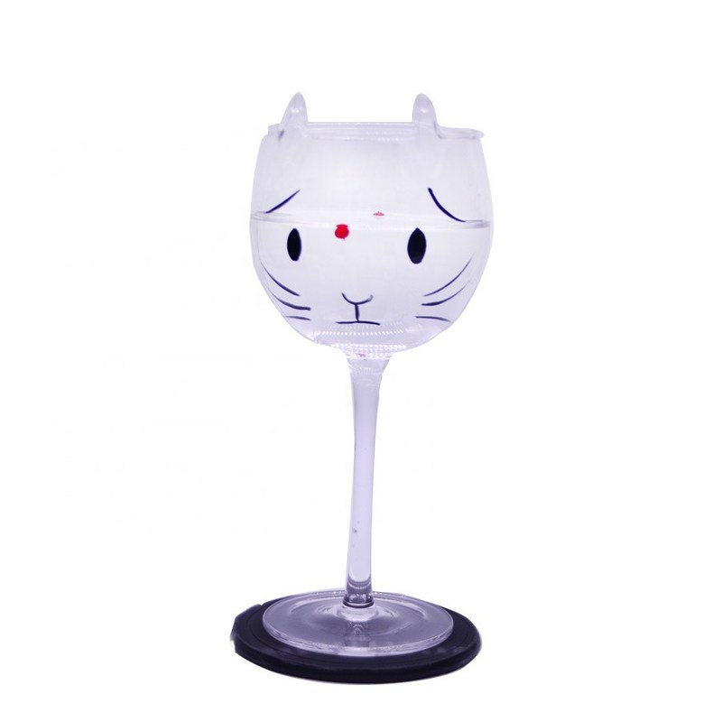 คุณภาพ Cat Shaped 400ml Crystal Balloon 14 Oz Wine Glasses โรงงาน