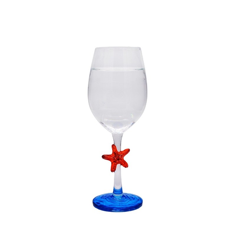 คุณภาพ Creative Sea Animal Stem Crystal Wine Glass For Summer Holiday โรงงาน