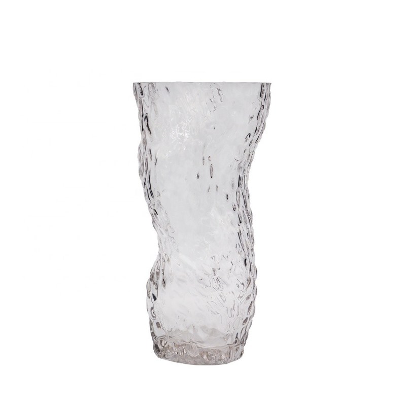 คุณภาพ Tree Stump Shaped Customize Color Decorative Glass Vase โรงงาน