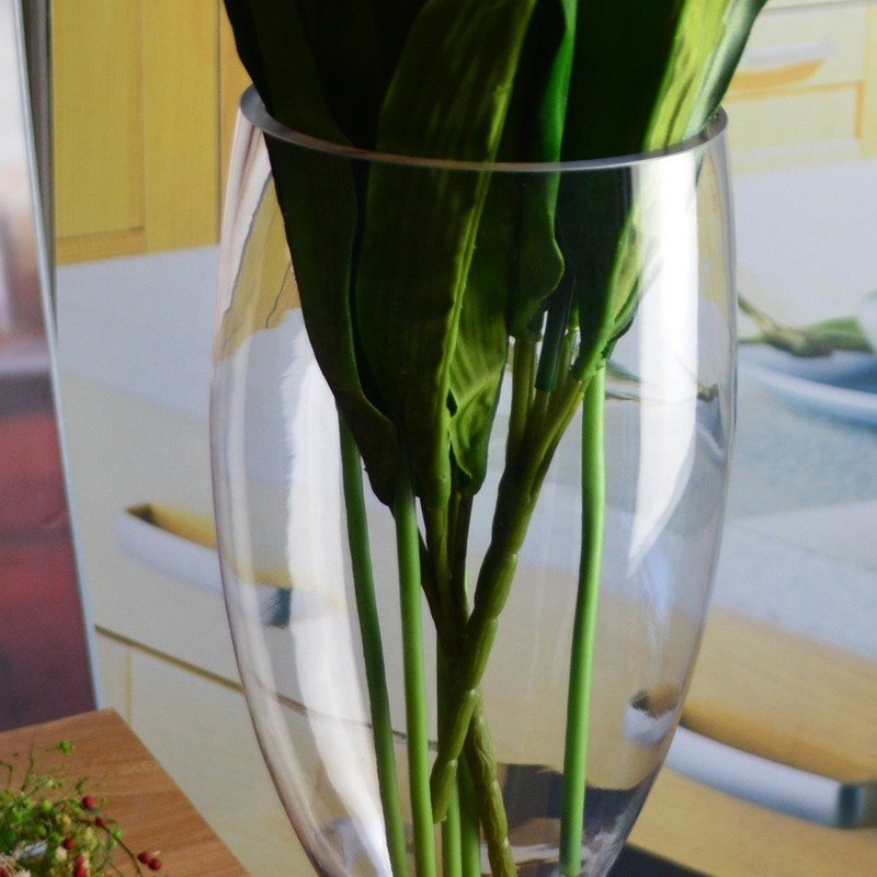 คุณภาพ Europe Style Long Stem Glass Vase Centerpiece For Party โรงงาน