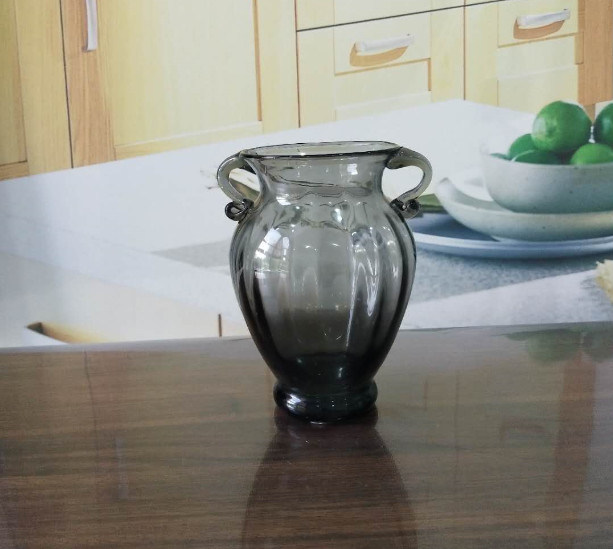 คุณภาพ Solid Color Two Ears Glass Bottle Vase , Flower Vase Glass For Home Decor โรงงาน