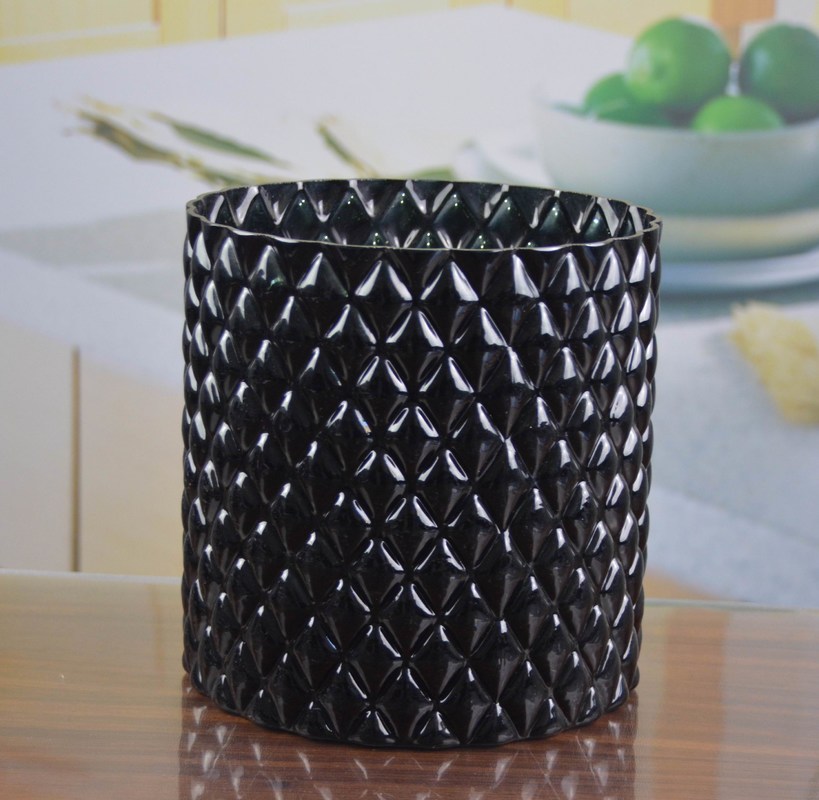 คุณภาพ Emobossed Decorative Glass Vase โรงงาน