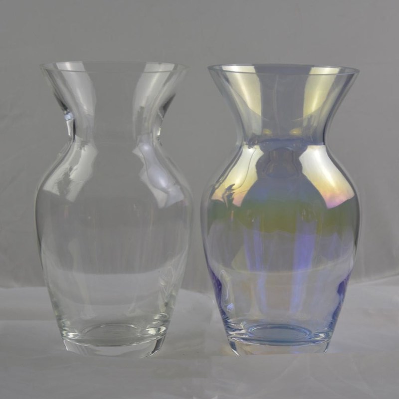 คุณภาพ Customize Irridescent Decorative Glass Vase For Home โรงงาน