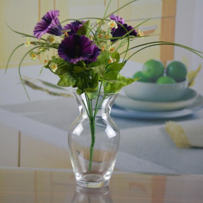 คุณภาพ Customize Irridescent Decorative Glass Vase For Home โรงงาน