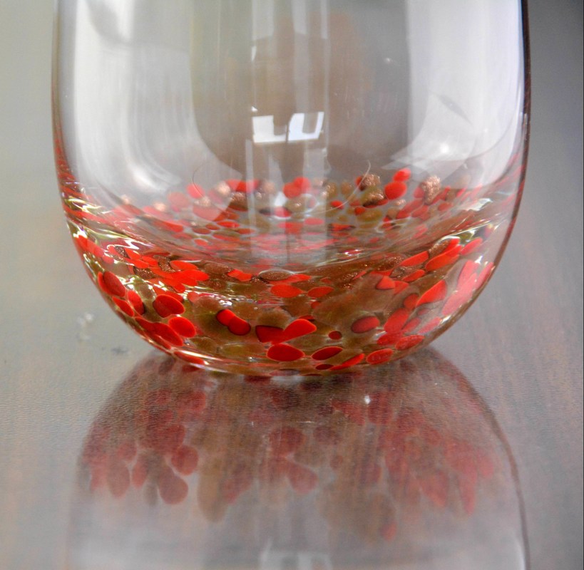 คุณภาพ Gold Stone Bottom Glass SGS 300ml Handmade Whiskey Glass โรงงาน