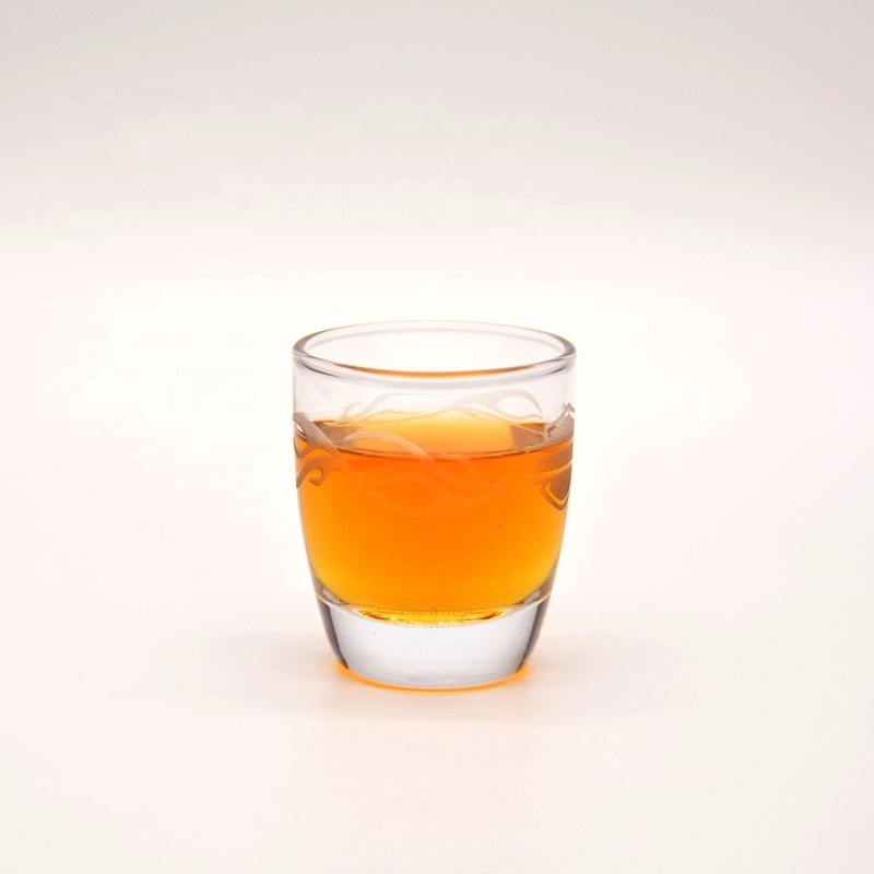 คุณภาพ Platinum 50ml Unique Shot Glasses With Branded Decal Logo โรงงาน