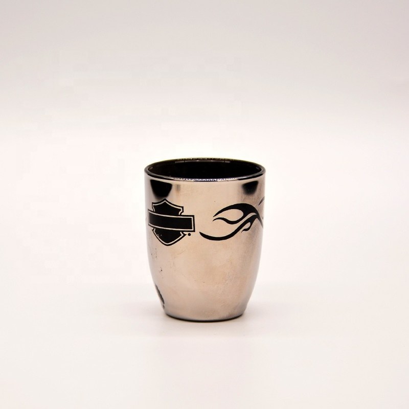 คุณภาพ Platinum 50ml Unique Shot Glasses With Branded Decal Logo โรงงาน