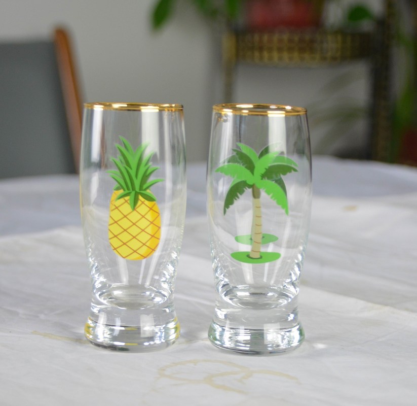 คุณภาพ Color Decal Printed Unique Shot Glasses โรงงาน