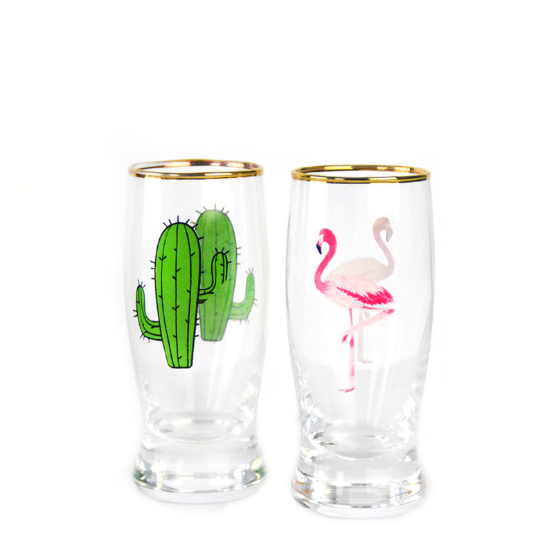 คุณภาพ Color Decal Printed Unique Shot Glasses โรงงาน