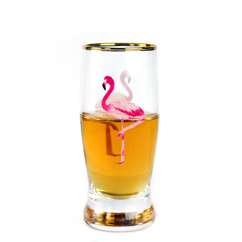 คุณภาพ Color Decal Printed Unique Shot Glasses โรงงาน