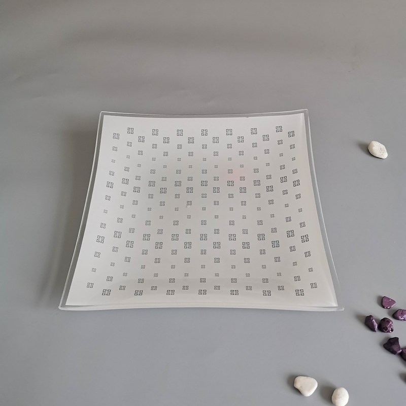 คุณภาพ Customize Color Ins Cactus Square Glass Dinner Plates โรงงาน