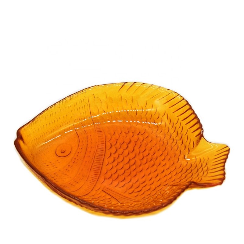 คุณภาพ Fish Shaped Solid Color Charger Plates For Fruit โรงงาน
