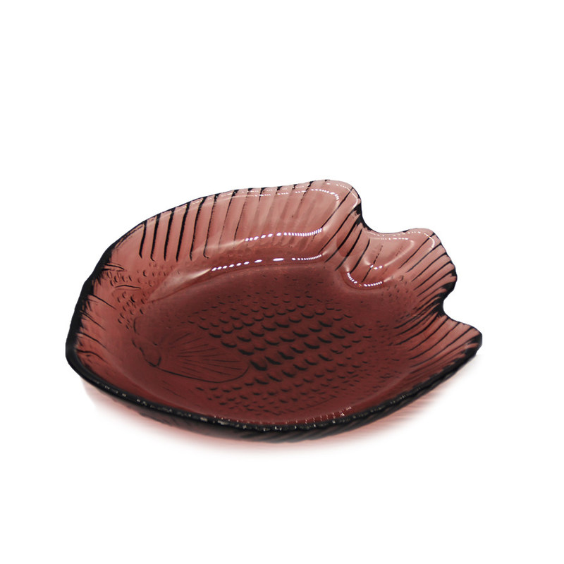 คุณภาพ Fish Shaped Solid Color Charger Plates For Fruit โรงงาน