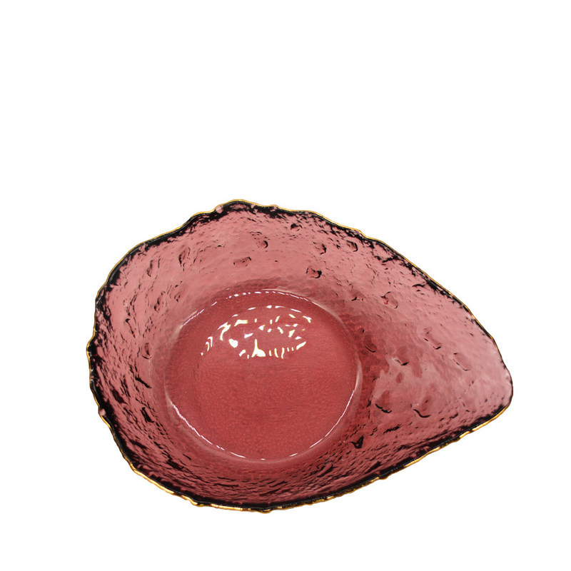 คุณภาพ Exquisite Creative Water Drop Shape Glass Charger Plates โรงงาน