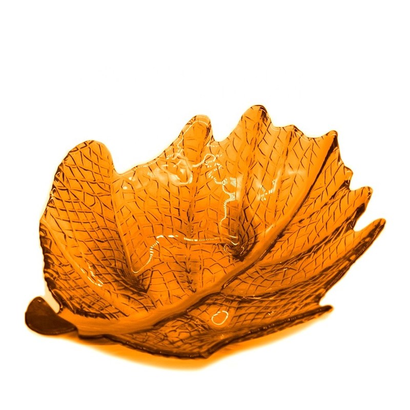 คุณภาพ Maple Leaf Unique Decorative Charger Plates For Snack โรงงาน