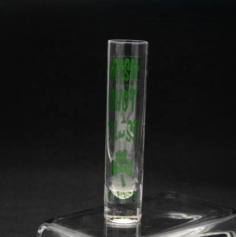 คุณภาพ Long Sparkling Crystal Cocktail Glasses With Color Decal โรงงาน