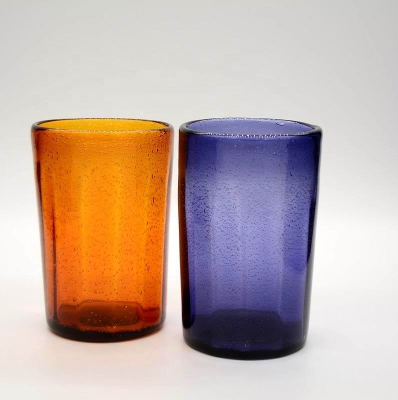 คุณภาพ Round Thicker Wall Mexican Bubble Crystal Cocktail Glasses โรงงาน