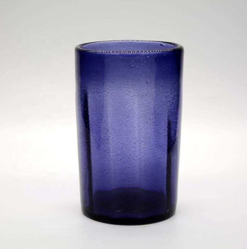 คุณภาพ Round Thicker Wall Mexican Bubble Crystal Cocktail Glasses โรงงาน