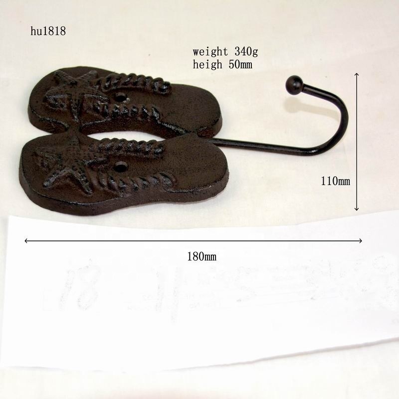 คุณภาพ Home Decoration Wrought Iron Coat Hooks Cast Iron Crafts โรงงาน