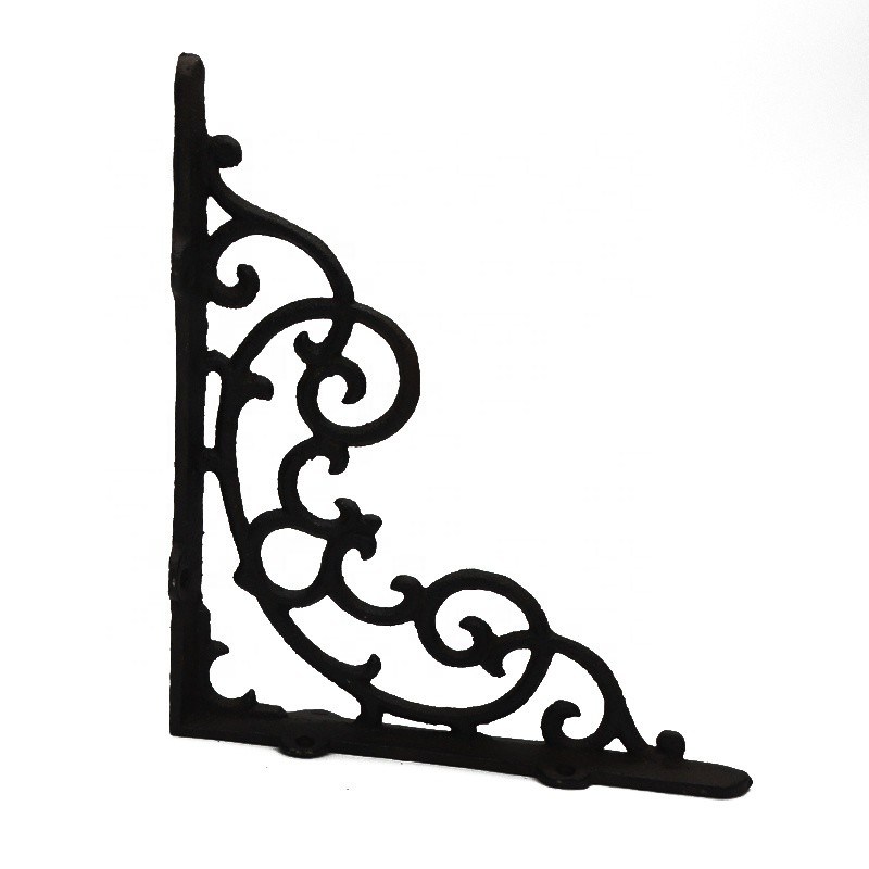 คุณภาพ Vintage Classic Pattern Cast Iron Shelf Bracket For Shop โรงงาน
