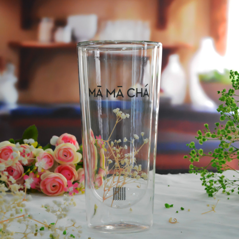 คุณภาพ Double Wall Heat Resistant Round Tall Tumbler Glass โรงงาน