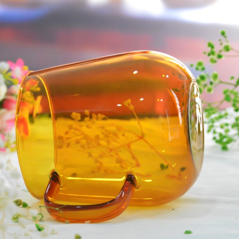 คุณภาพ Colored High Borosilicate Tumbler Drinking Glasses โรงงาน