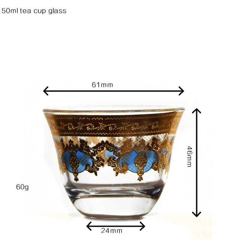 คุณภาพ High End Luxury Gold Decal Decorated Tumbler Drinking Glasses โรงงาน