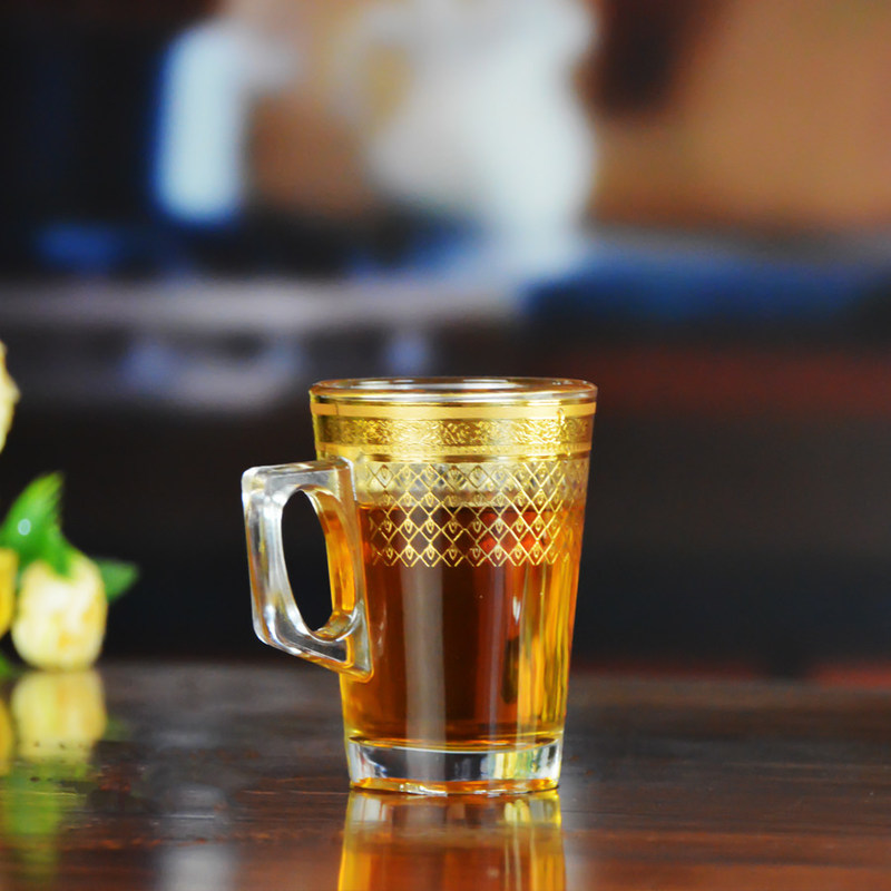 คุณภาพ Golden Decorated Gold Decal Tumbler Drinking Glasses โรงงาน