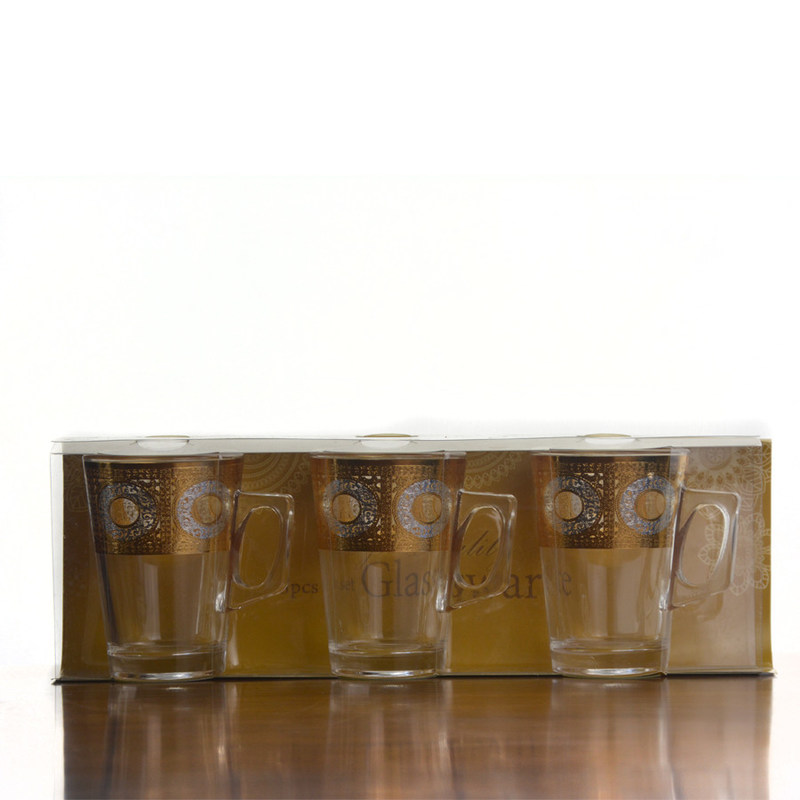 คุณภาพ Golden Decorated Gold Decal Tumbler Drinking Glasses โรงงาน