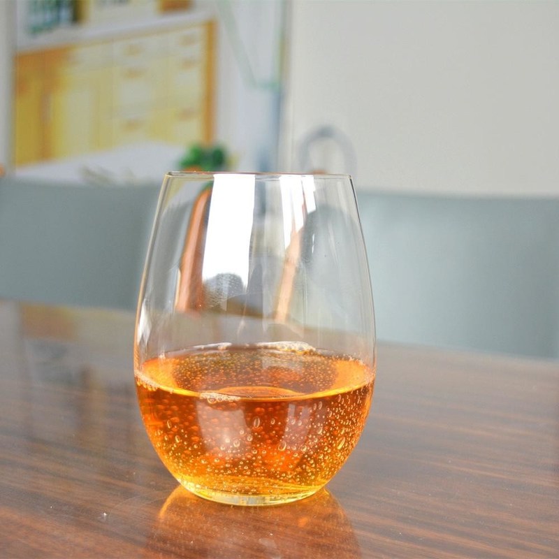 คุณภาพ 500ml Transparent Stemless Whiskey Tumbler Glasses , Wine Glass Tumbler โรงงาน