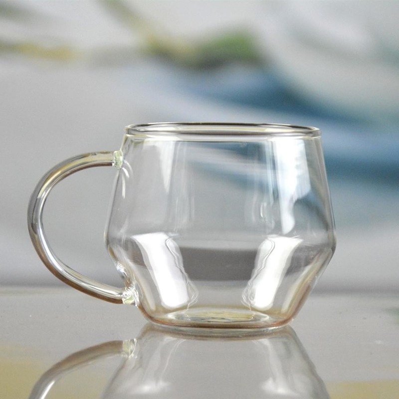 คุณภาพ Borosilicate Heat Resistant Tea Glass Mug With Handle โรงงาน