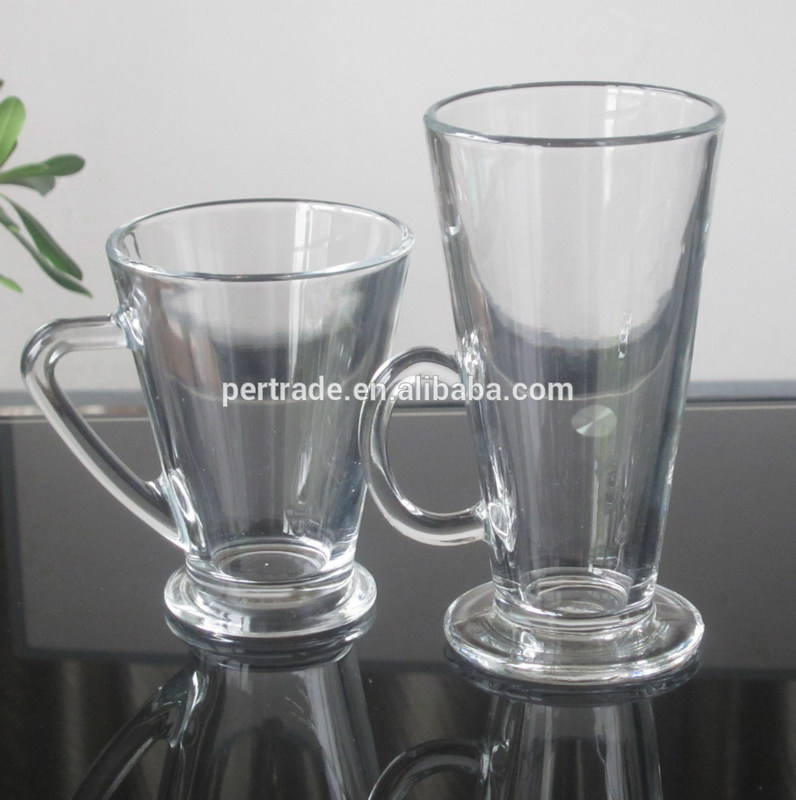 คุณภาพ Irish Style Machine Made Crystal Whisky Tumblers With Handle โรงงาน