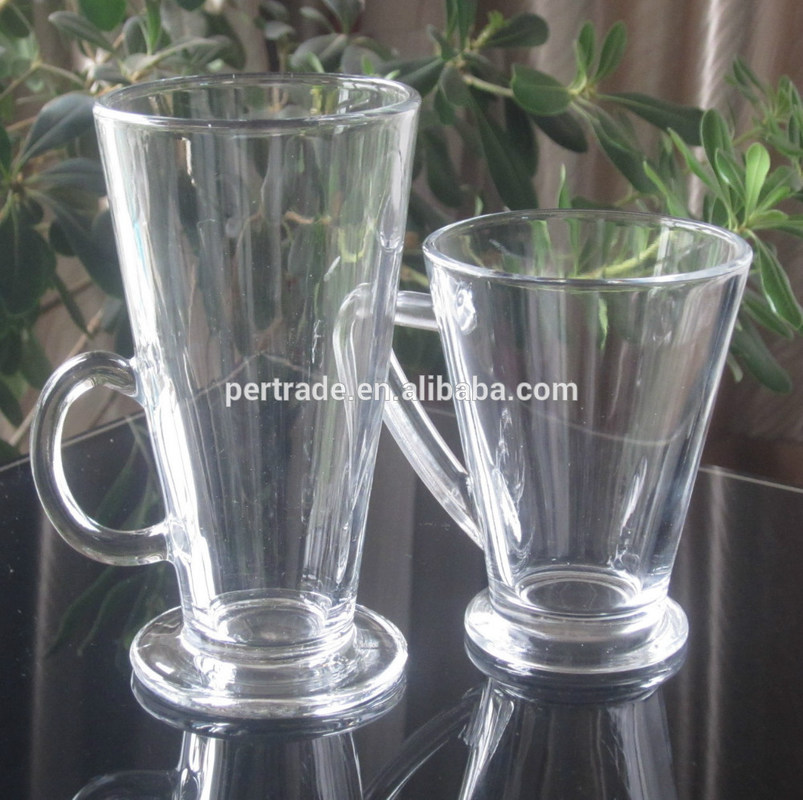 คุณภาพ Irish Style Machine Made Crystal Whisky Tumblers With Handle โรงงาน