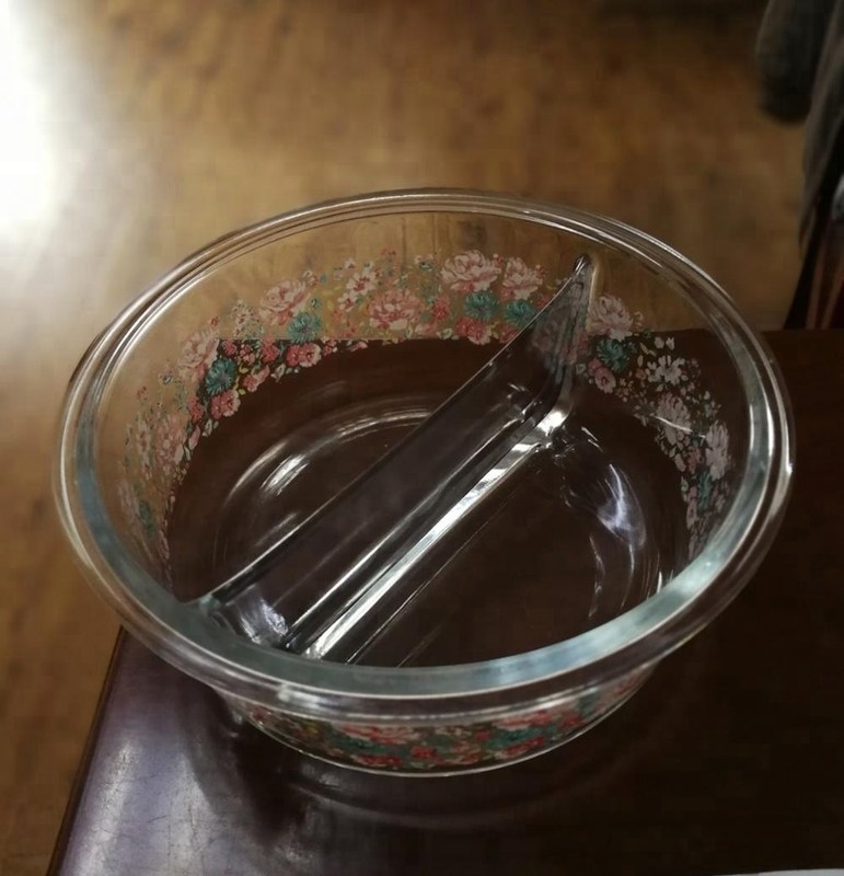 คุณภาพ Two Pots Borosilicate Clear Glass Storage Jars , Glass Bowls With Lids โรงงาน