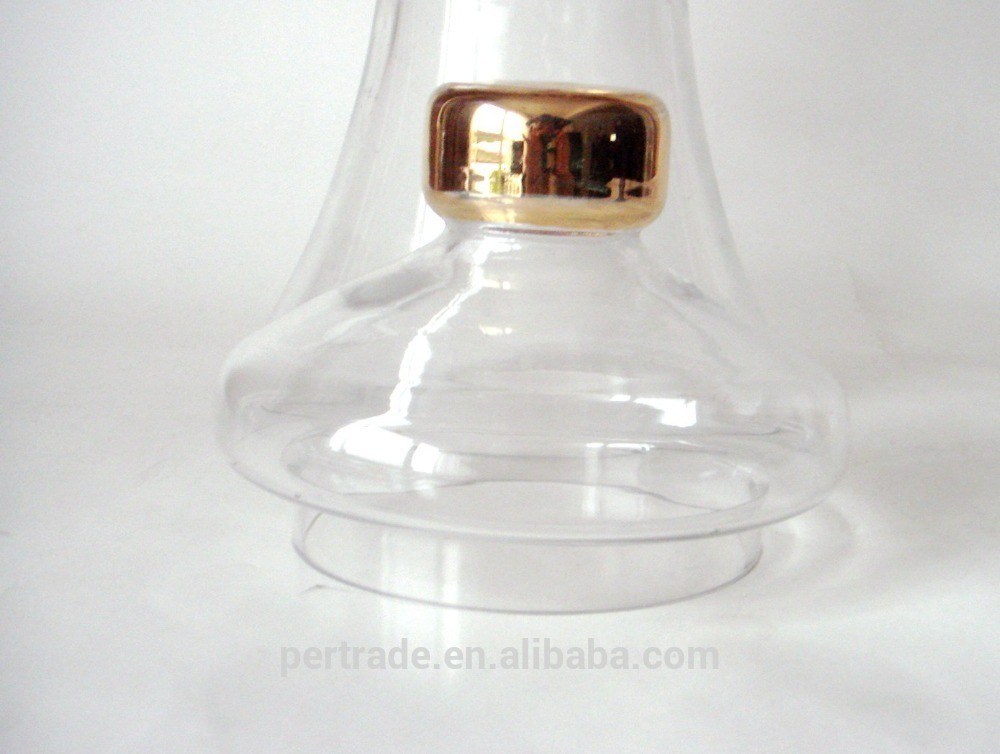 คุณภาพ Large Footed Glass Storage Jars With Gold Decoration Decal โรงงาน