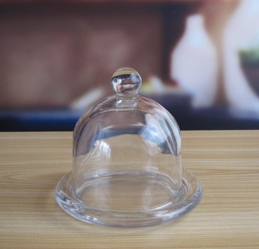 คุณภาพ Mini Round Glass Storage Jars With Cover Lid , Glass Kitchen Canisters โรงงาน